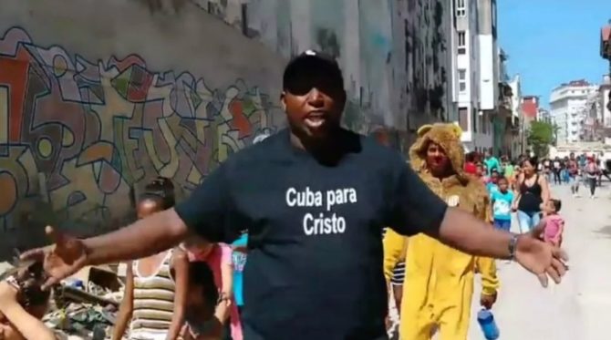 Manifestación cristiana en Centro Habana: "¡Cristo es el rey de Cuba!"