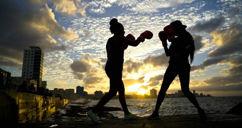 Cuban female boxers are allow to compete for first time 