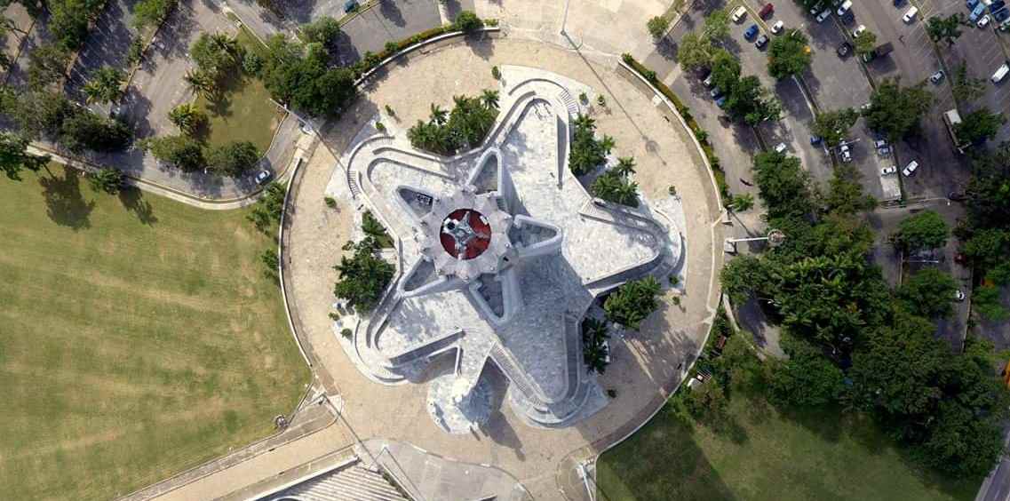 La Plaza de la Revolución vista de drone