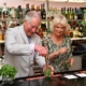 Charles and Camilla have a rum old time as they make and drink their own mojitos