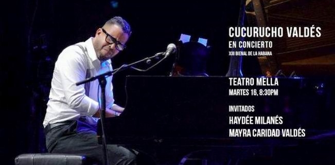 Concierto de Cucurucho Valdés como parte de la 13 Bienal de La Habana
