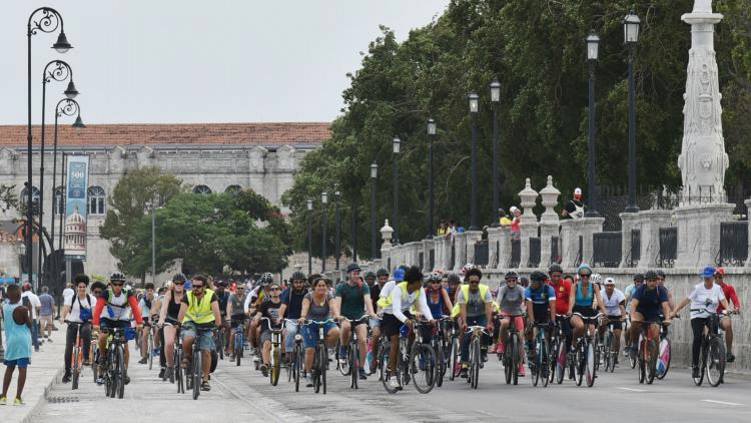 Bicicletas en La Habana por el Medio Ambiente