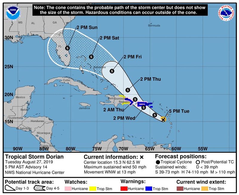 José Rubiera sobre la tormenta tropical Dorian 