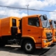 Llegan los últimos 28 camiones colectores de basura del lote donado por Japón