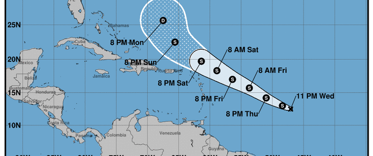 Tormenta tropical Josephine se convierte en oncena depresión tropical de la temporada