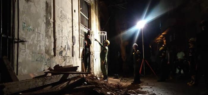 Derrumbe en la Habana Vieja deja una persona herida