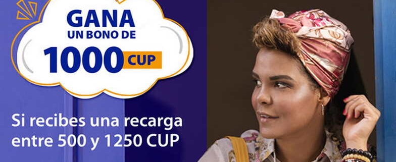 Cubacel: bonifica tu recarga con 1000 CUP
