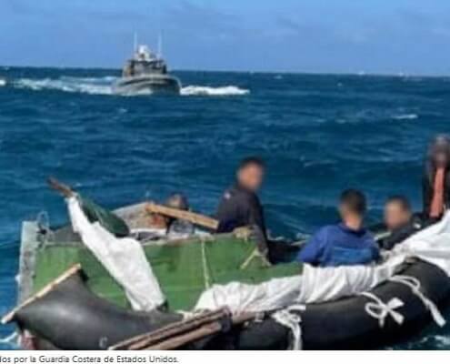 Guardia Costera de EE.UU. intercepta a 5 balseros cubanos tras 16 días en el mar