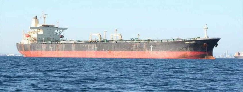 A tanker leaves the shipyard in Mexico and is going to load Pemex oil for Cuba