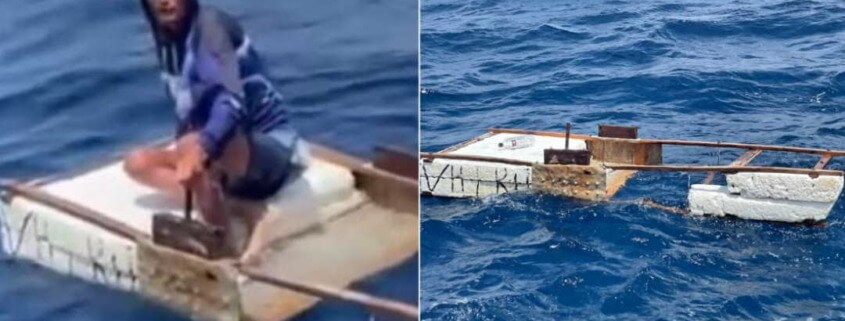 Balsero cubano rescatada cerca de Miami después de 10 días a la deriva