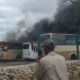 Cuatro ómnibus de transporte escolar se incendian en un parqueo de Habana del Este