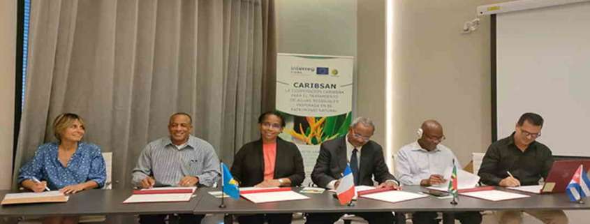 Firman en Cuba convenio para saneamiento de aguas en el Caribe