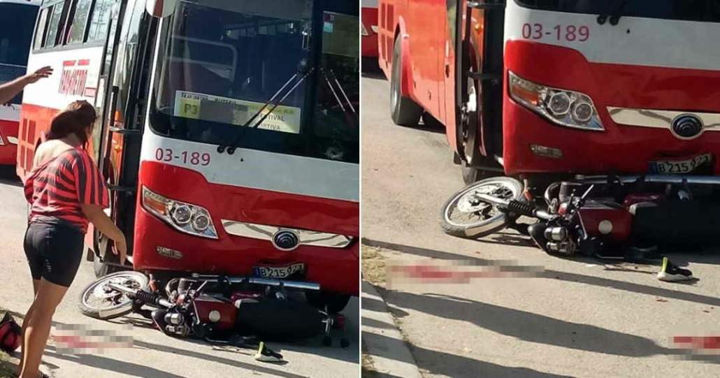 Un fallecido tras choque entre un ómnibus y una moto en La Habana