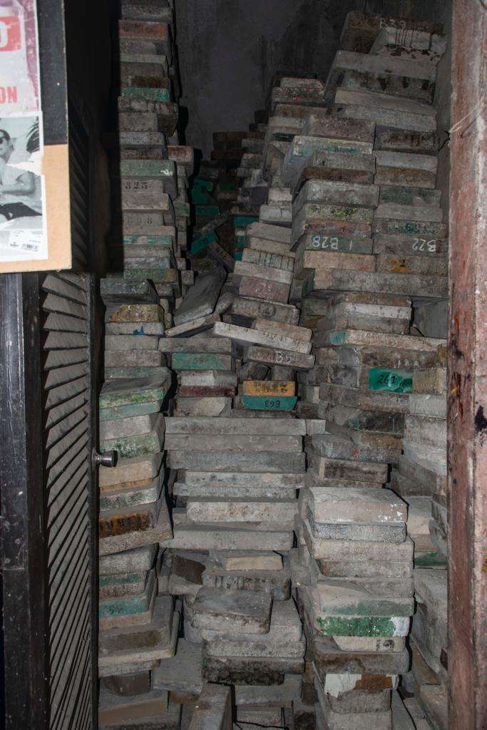 A treasure of 4000 lithographic stones discovered in Havana