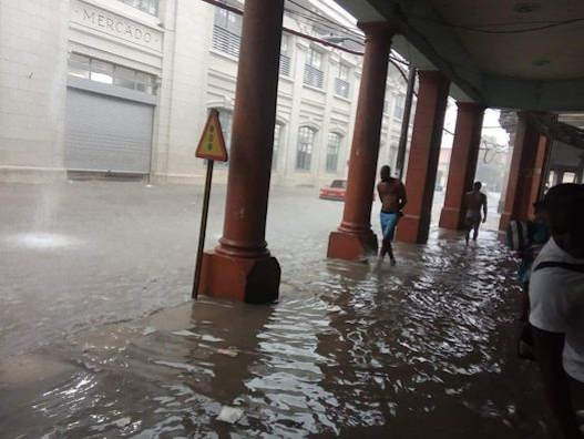 Inundaciones en La Habana por las fuertes lluvias 