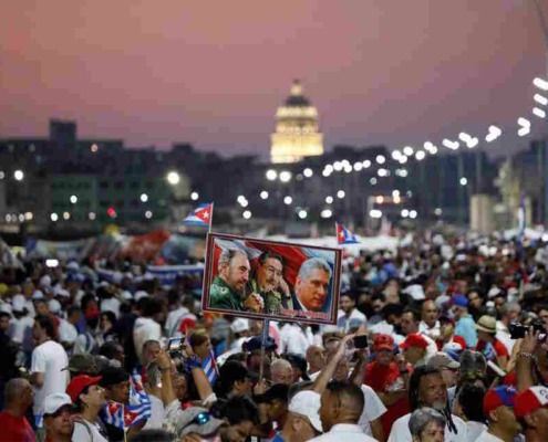 Cuban May Day march five days late held up by weather