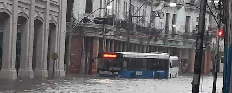Inundaciones en La Habana por las fuertes lluvias