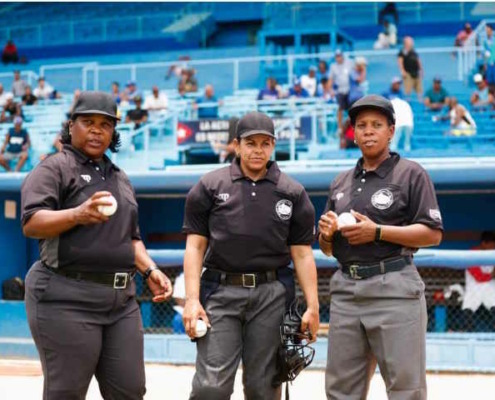 Cuba's first female umpire team breaks into male...