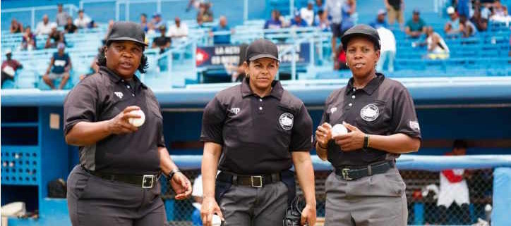 Cuba's first female umpire team breaks into male...