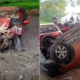 Dos autos quedaron destrozados tras un accidente en La Habana