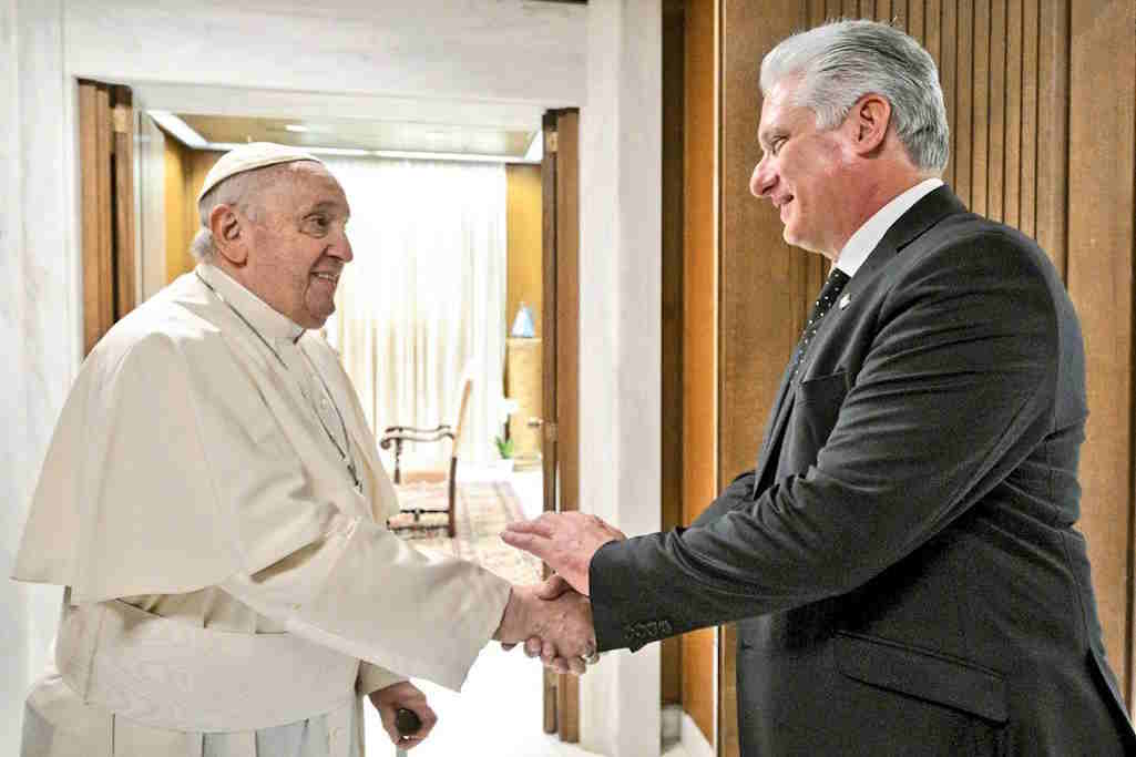 Díaz-Canel se reúne con el Papa Francisco en el Vaticano 