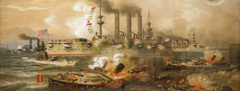 La batalla naval del almirante Cervera en Santiago de Cuba
