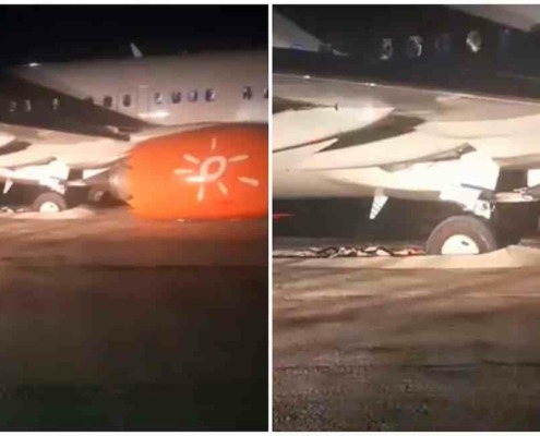 Avión de Sunwing Airlines se sale de la pista en aeropuerto de Holguín