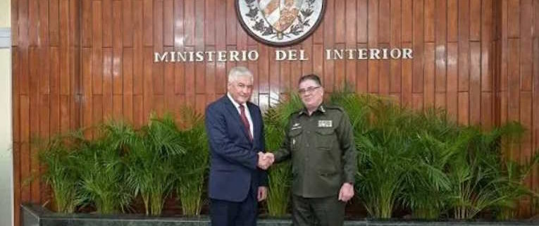 Russian Interior Minister meets with Díaz-Canel during a visit to Havana