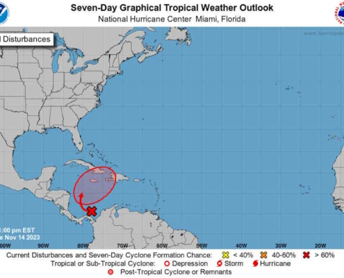 A tropical depression form in the Caribbean in the coming days