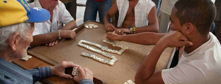 No Cuban New Year's Eve without dancing and dominoes