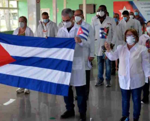 Probable sending of Cuban doctors to an area of France