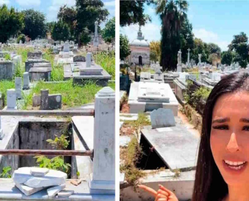 Cubana muestra escalofriantes imágenes del Cementerio de Colón