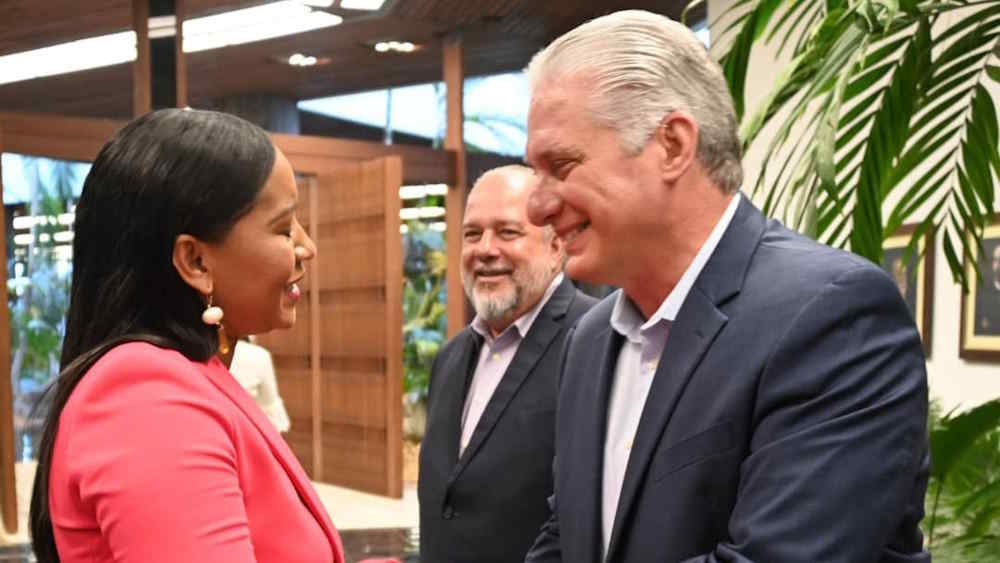 Díaz-Canel receives ministers and officials celebrating the 69th Meeting of the Regional Commission for the Americas of UN Tourism in Cuba